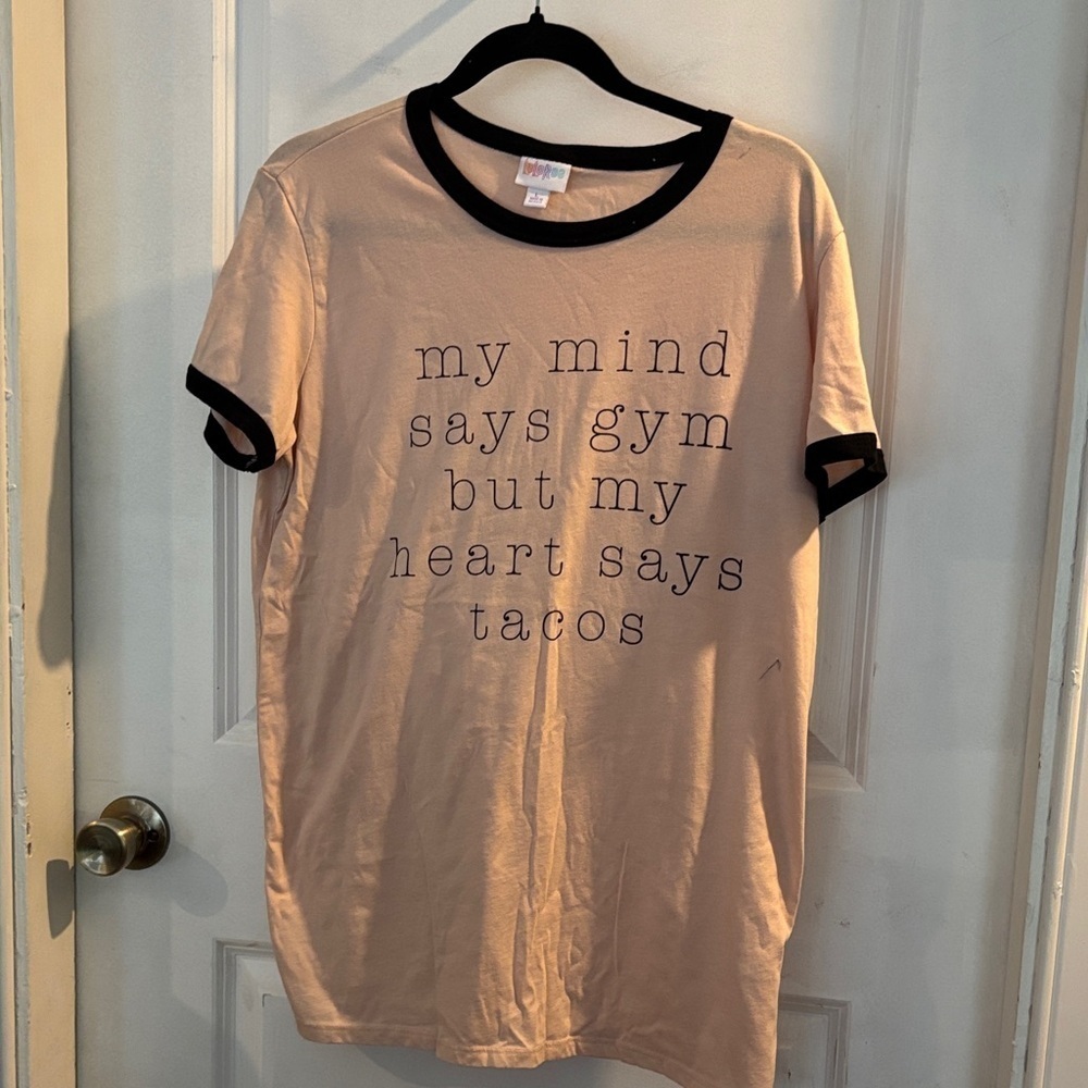LuLaRoe Black and Beige Top